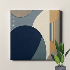 Mid Century Color Blocks Wall Art Geometric Abstract Retro Decor
