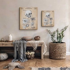 Football Wall Decor, Patent Football Helmet Canvas Print