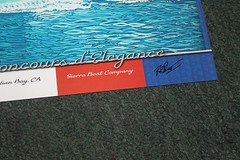2012 signed poster from the Lake Tahoe Wooden Boat Concours by Roy E. Dryer III