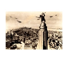 1933 King Kong Atop the Empire State Building Movie Poster or Canvas