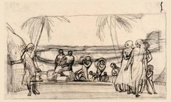 Study for Washington Post Office Mural Puerto Rico by Rockwell Kent – 1937 Print