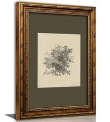 Gold Framed Vintage Tree Wall Art Prints, Farmhouse Tree Sketch Landscape Pic…
