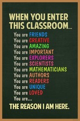 Classroom Affirmation Poster Empowerment Wall Decor Teacher Expectations 16×24