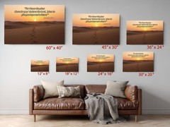 Jeremiah 29:11 Canvas Christian Art Bible Verse Desert Sunset Wall Decor