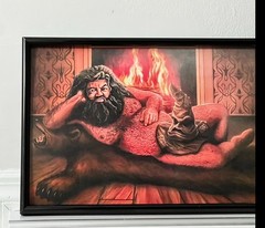 Hagrid Harry Potter Funny Art Poster
