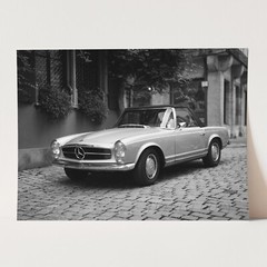 Classic Mercedes Benz Convertible Vintage Sports Cars Wall Art Poster Print