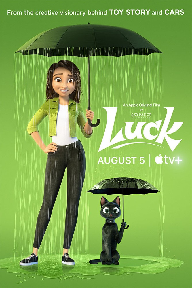 Luck Comedy Fantasy Animated Movie Holmes Noblezada Pegg 2022 – POSTER 20″x30″