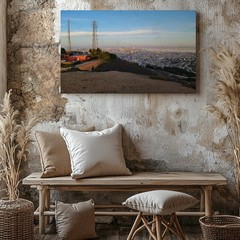 San Francisco Cityscape Canvas Wall Art Urban Skyline with Hills and Towers