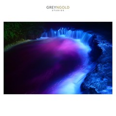 Illuminated Waterfall Colourful Poster Wall Art Print pick size A4/A3/A2/90x60cm