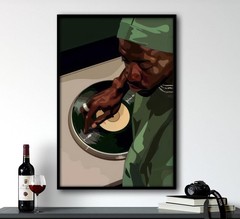 Black Men Wall Art African DJ Painting Pictures Wall Decor Hip Hop Posters Mo…