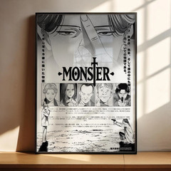 Monster Johan Liebert Anime Poster – Japanese Manga Print Wall Art Decor Gifts
