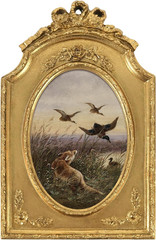 Framed Wall Art for Kitchen Dining Room Bedroom, Animal Wildlife Paintings Canva