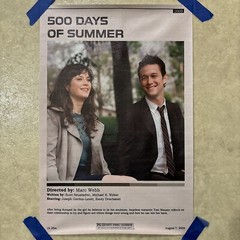 500 Days Of Summer ✅ 2009 – Movie Poster Canvas Wall Art Man Cave ✅ 12×18 inch