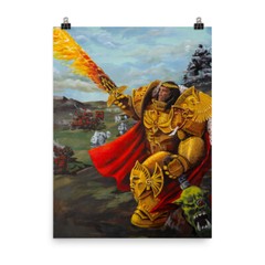 Warhammer 40k God Emperor at Ullanor Painting Open Edition Art Print