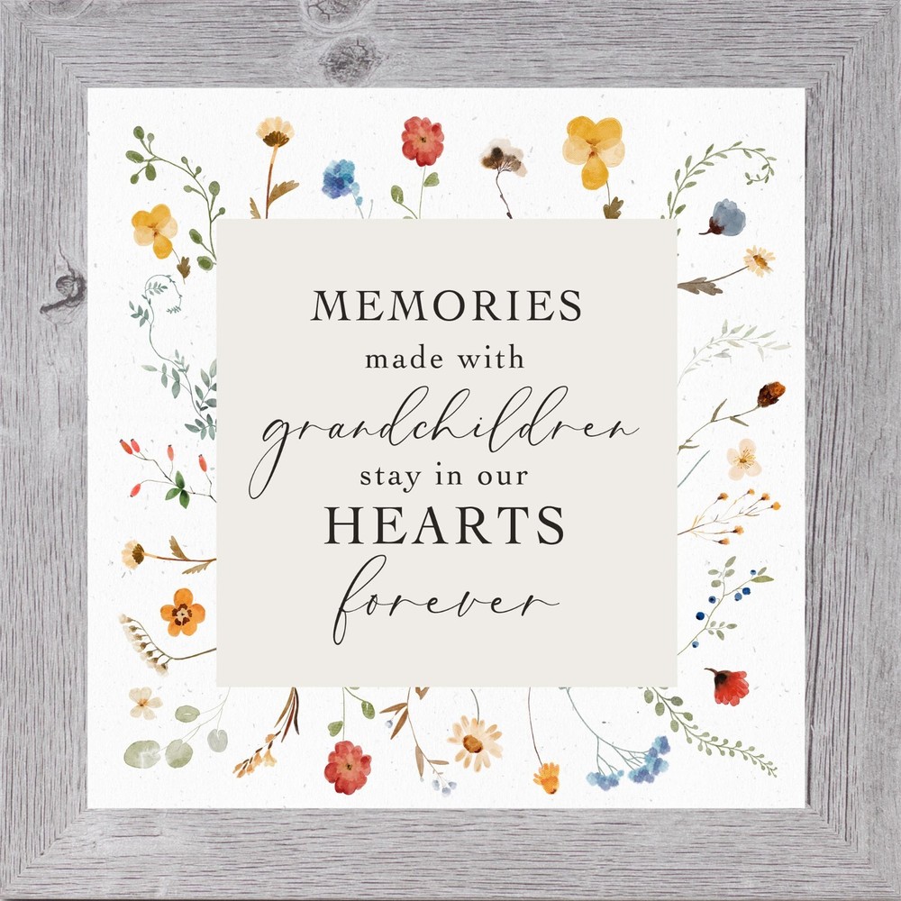 «Memories Made with the Grandchildren» – Framed Grandma Gift Art