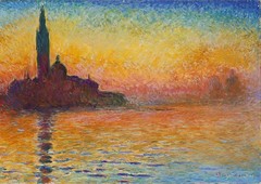 CLAUDE MONET SAN GIORGIO MAGGIORE BY TWILIGHT ART GICLEE PRINT FINE CANVAS