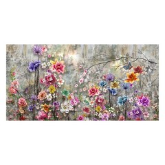 Abstract Art Colorful Flower Canvas Painting Wall Art Spring Tree Floral Posters