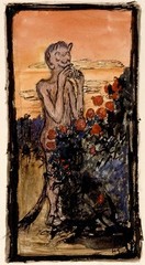 Hugo Simberg The Devil in the Rose Bush : Archival Quality Giclée Art Print 1896