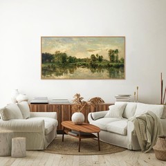 Vintage Nature Framed Canvas Wall Art Set of 3 – Rustic Farmhouse Decor, Olive G