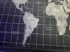Unbranded Canvas Globe Map Hanging Poster Length 29 In Width 19.5 In