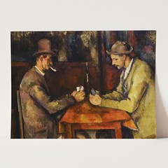 The Card Players 1894 Paul Cezanne Paintings Impressionism Wall Art Poster Print