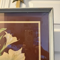 VTG MCM 1930’s/40’s GOES By M. Ash White Ikebana Flowers Litho Prints 17″ x 14″