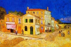 Vincent van Gogh The Yellow House Cool Wall Decor Art Print Poster 36×24