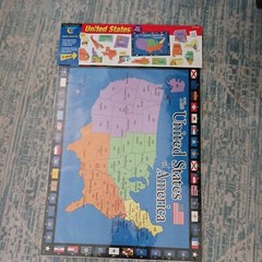 CTP United States Poster CTP 1667 with 51 pieces and Activity Book