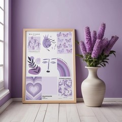 Purple Room Decor: Lavender Wall Collage Kit – Aesthetic Posters & Prints (50…