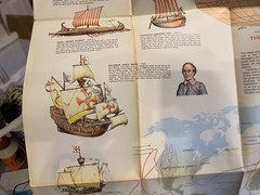 Map – World of Sail 1. Bartholomew World Pictiorial Map Series 1984