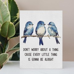 Blue Bird Decor Wall Art for Home, Inspirational Wall Decor, Farmhouse Birds …