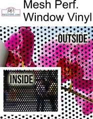 Vape 01 Perforated Mesh See Through Window Vinyl Sign Smoke Shop ad Vertical
