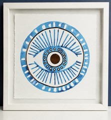 Blue Wall Decor Modern Spiritual Art