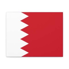 Bahrain Country Flag Canvas Vibrant Wall Art Unframed Home Decor