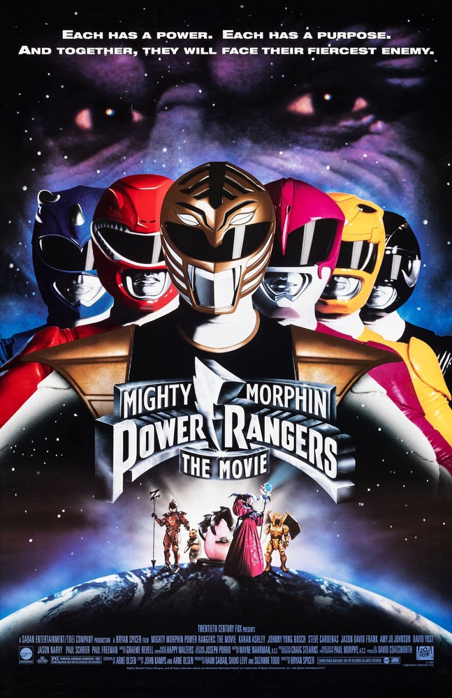 BB2444 Mighty Morphin Power Rangers The Movie 1995 Cast Movie Poster 11×17