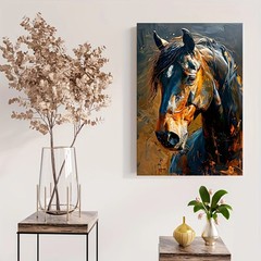 Abstract Horse Watercolor Wall Art Canvas Painting Home Decor Wall Poster Mural
