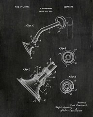 Bathroom Patent Art Prints – 8×10 in. Set of 4 – Restroom Powder Room Wall Decor