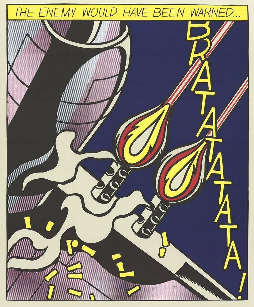 ROY LICHTENSTEIN The Enemy Would Have Been Warned (Panel 2) 25″ x 20″ Poster 199
