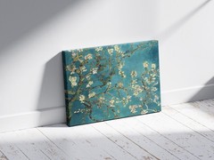 Almond Blossoms Canvas Print, Blossoming Almond Tree Art Wall Decor