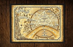 Lunathion City Map | Crescent City Fan Art Print | Sarah J. Maas Inspired Art