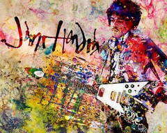 Jimi Hendrix Art, Hendrix Canvas Painting, Jimi Artwork, Hendrix Poster