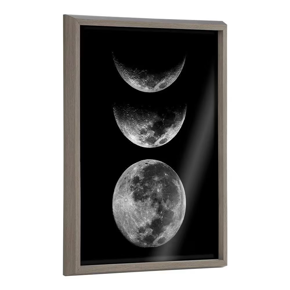 Blake Mod Moon It’S Just a Phase by the Creative Bunch Studio Framed Glass Art P