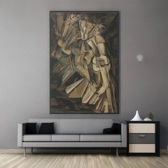 Marcel Duchamp Descending a Staircase Canvas/Poster Wall Art