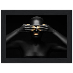 Premium Semi-Glossy Paper Wooden Framed Poster