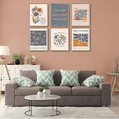 6 Mental Health Posters Bohemian Style Motivational Psychology Wall Decor Pic…