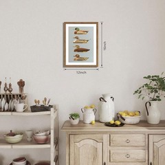Vintage Framed Duck Wall Art, Rustic Farmhouse Hunting Canvas Wall Decor Pain…