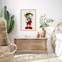 Set of 2 Kaws X Pinoc Art Pieces Canvas wall art home decor Gallery
