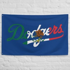 Mexico Dodgers Flag LA Dodgers Flag Mexico Flag (1-sided)