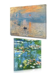 DECORARTS – Claude Monet Canvas Wall Art Set of 2, Giclee Prints on Canvas