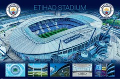 Manchester City – Soccer Poster (Etihad Stadium) (Size: 36″ x 24″)